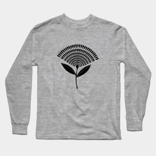 Mid Century Modern Dandelion Seed Head Long Sleeve T-Shirt